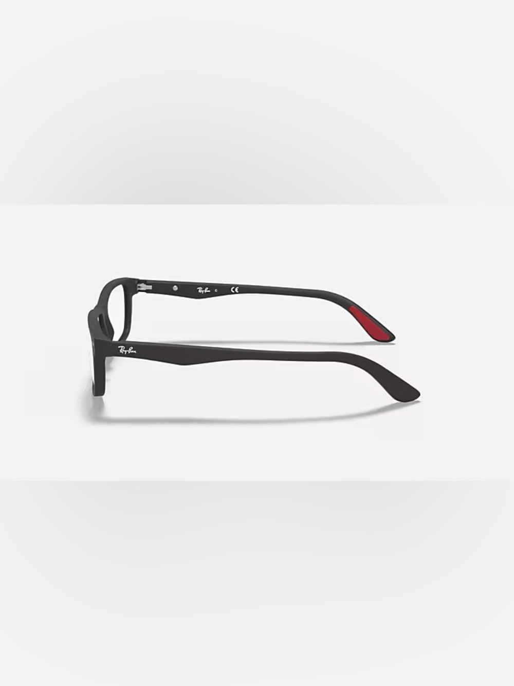 Ray-Ban Frames with Red Temple Accents 5277 Matte Black Eyeglasses